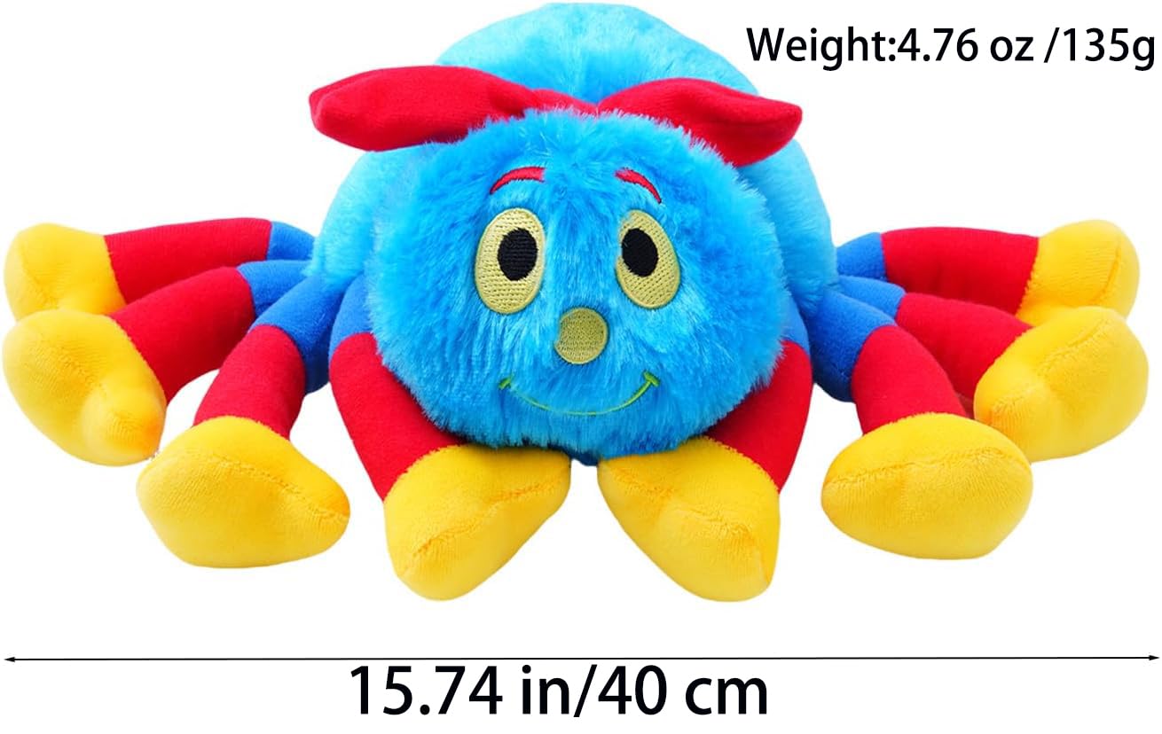 AlloFuu Woolly and Tig Spider Plush Toy Christmas Birthday Plushies Doll, Cute Spider Teddy Soft Stuffed Animal Pillow 15.74 inch Home Party Decorations Gifts for Boys Girls