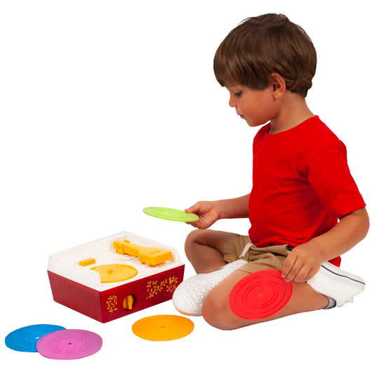Fisher-Price 01697 Classics Music Box Record Player Baby Musical Toy, Pretend Play For Boys And Girls, Ages 18 Months+, 1697, Multicolour