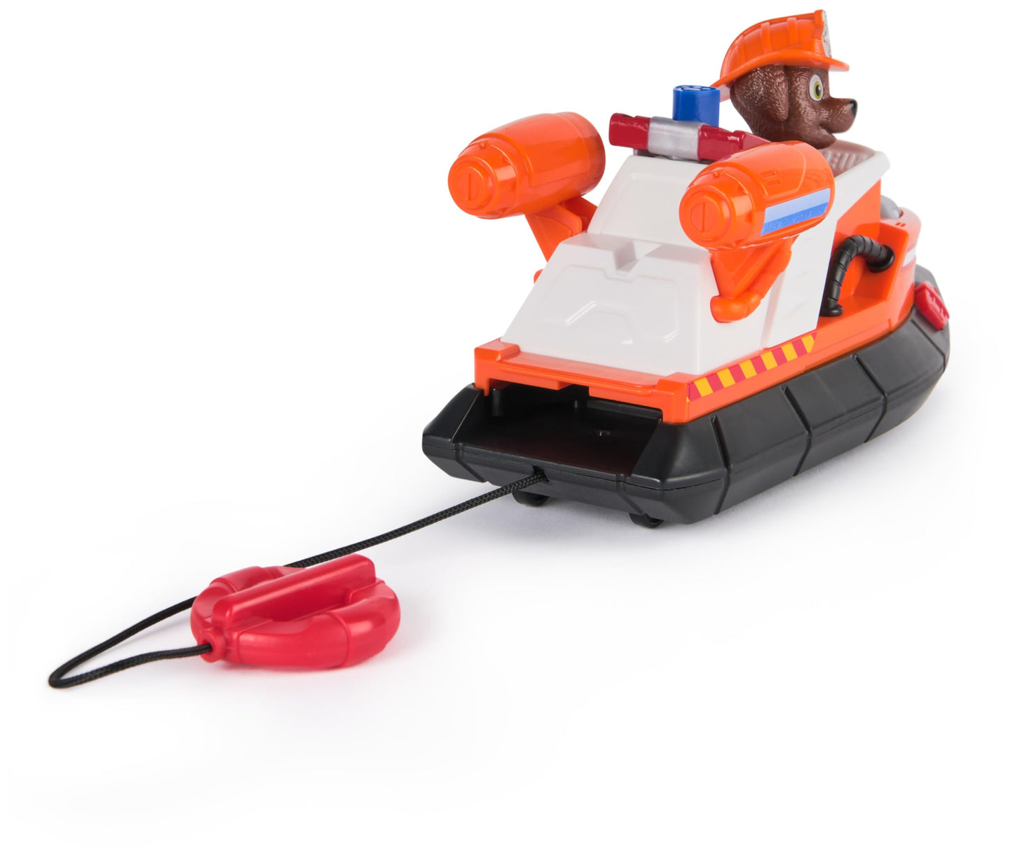 Paw Patrol Fire Rescue: Zuma Rescue Fire Boat with Action Figure, Launching Lifesaver, Raccoon and Toy Boat, Kids Toys for Boys and Girls Ages 3 and Up
