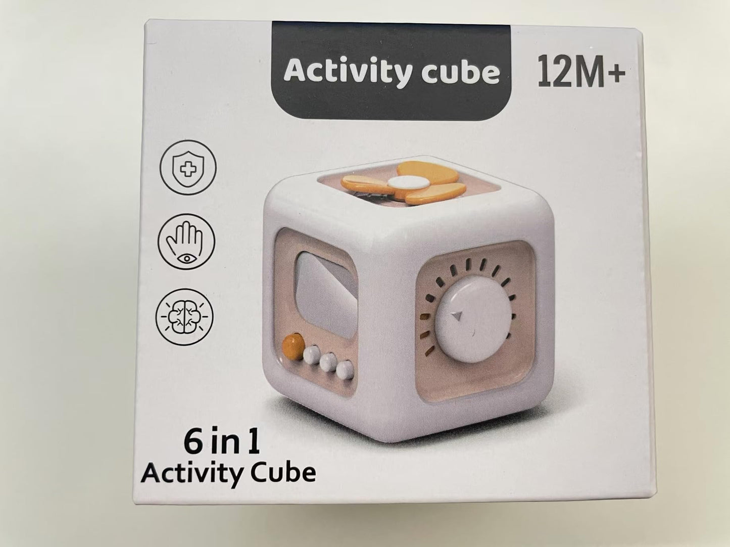 lerrbo Sensory Toys for Toddler 1-3|Montessori Cube for 1 Year Old Boy|Travel Toy for 12-18 Months Baby|Busy Activity Cube for Fine Motor Skill Learning|Birthday Gift for 1 Year Old(1 PCS)