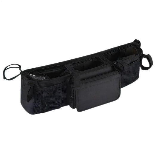 Double Stroller Organizer - Spacious Water Proof Organization with 3 Compartments | Baby Stroller Organizers,for Daily Baby Parents Home Outdoor Camping Walking Home