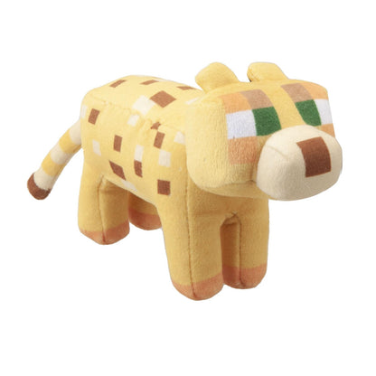 VFM - Minecraft Ocelot Soft Toy Clip On Video Game Character-Officially Licensed Toy Plush Stuffed Toy Plush Toy Cute Stuffed Plushie, Gifts for Birthday, Valentine's Day Christmas - 13cm Yellow