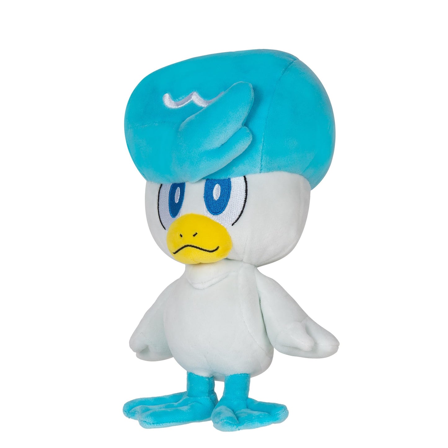 8-inch Pokémon Quaxly plush toy featuring authentic details and vibrant colors, perfect for collectors and fans.
