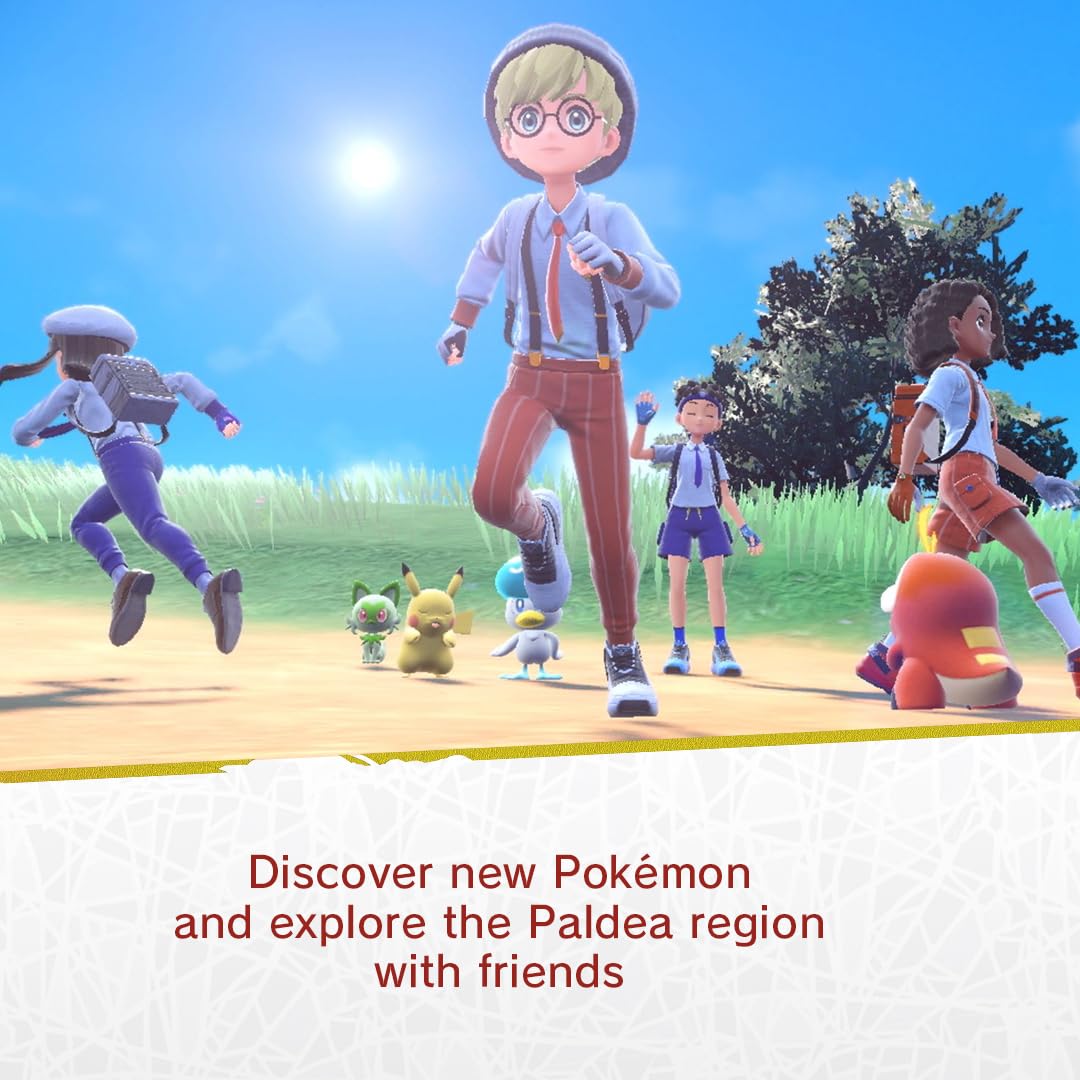 Nintendo Pokémon Violet for Nintendo Switch game case with colorful cover art featuring Pokémon characters.