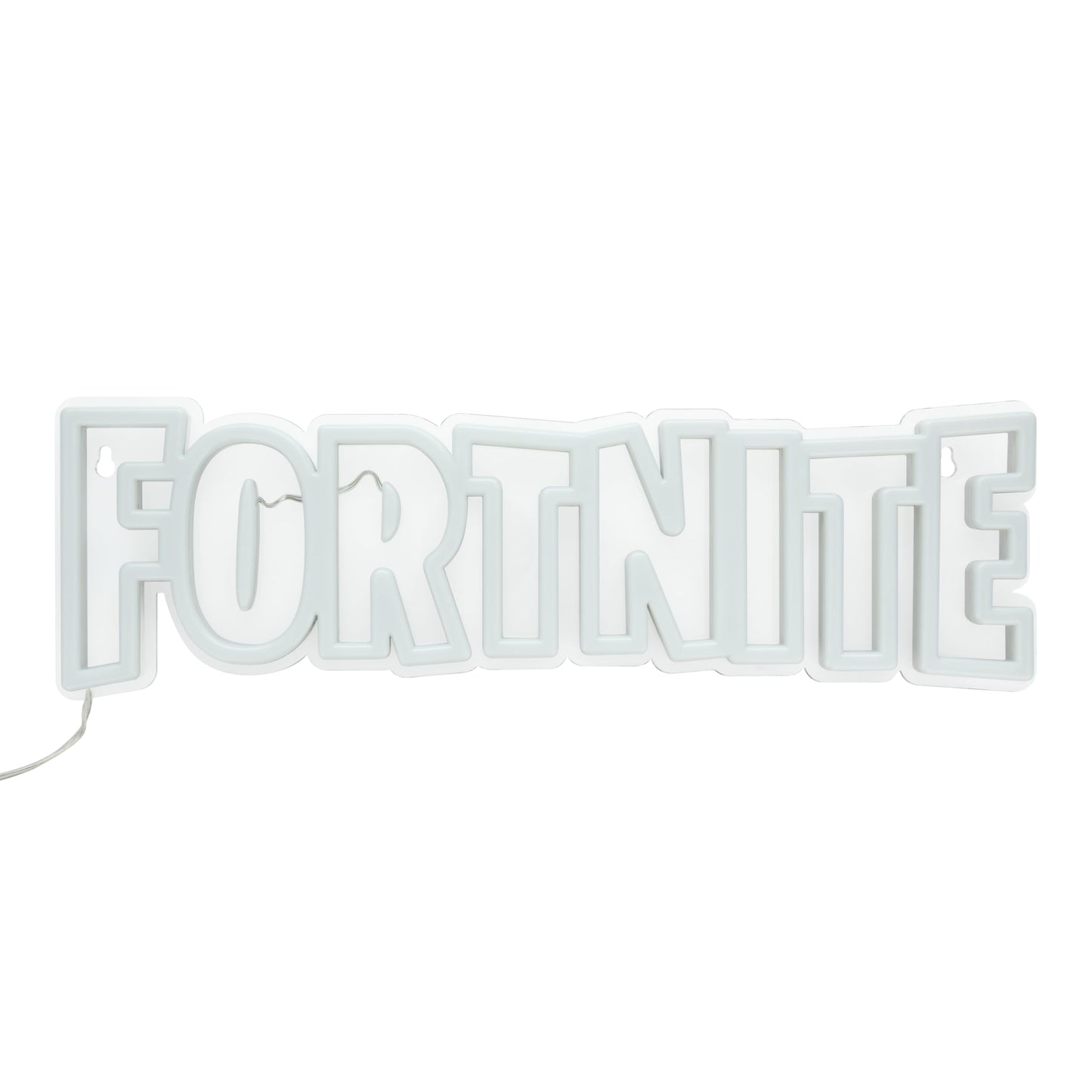 Paladone Fortnite Logo LED neon wall light with power cord, ideal for gaming room or bedroom decor, officially licensed gaming lamp