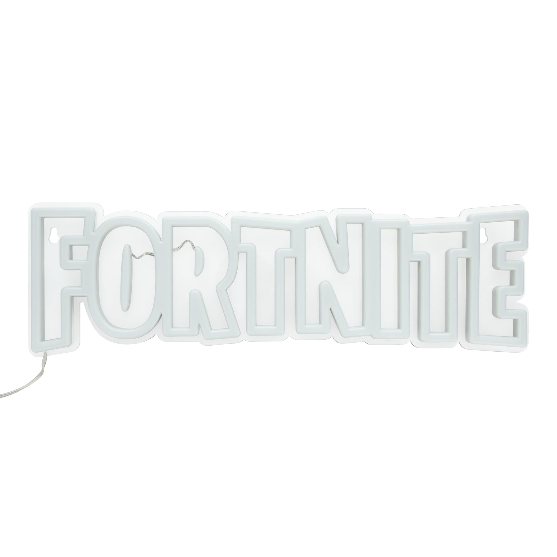 Paladone Fortnite Logo LED neon wall light with power cord, ideal for gaming room or bedroom decor, officially licensed gaming lamp