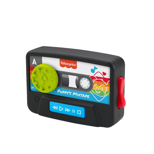 Fisher-Price Laugh & Learn Puppy's Mixtape toy featuring colorful buttons and playful puppy design for early learning fun.