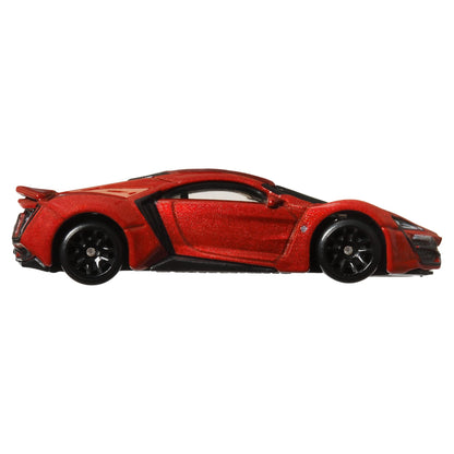 Hot Wheels Fast and Furious Dominic Toretto Auto W Motors LYKAN HYPERSPORT Model Die Cast Scale 1:64 - Length 7 cm - HRW48