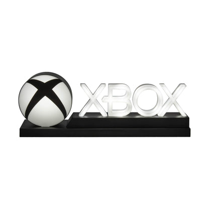 Paladone Xbox Icons Light showing dynamic and standard lighting modes, gaming desk decor and gift for Xbox gamers.