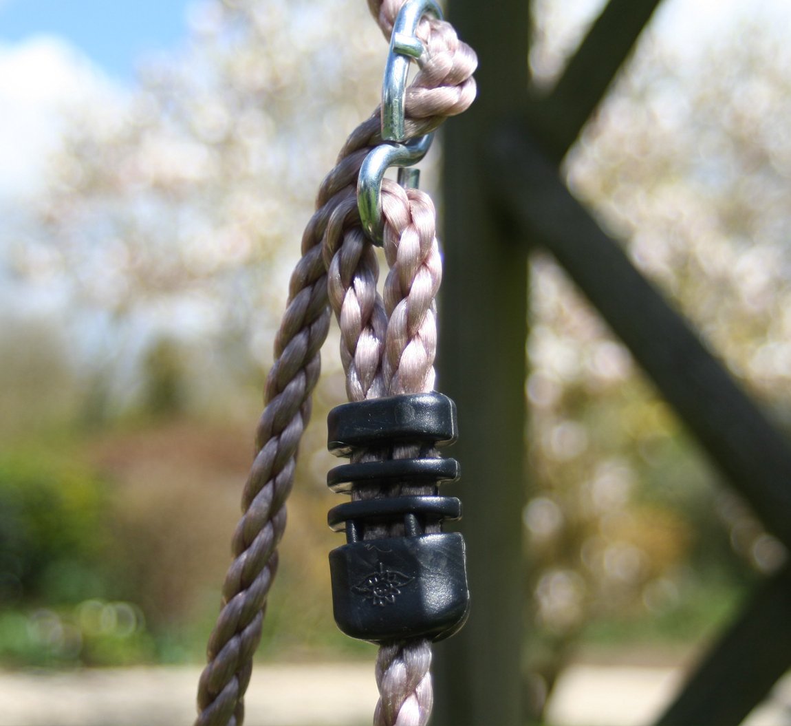 Hardwood Baby Swing Seat (Beech) with Safety Harness and Play Beads Lovely Cradle Swing for Garden or Nursery