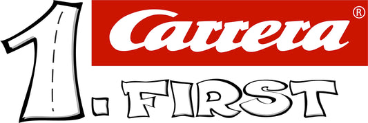 Carrera FIRST Nintendo Mario Kart slot car race set with flip elements, 2.9 metres long, suitable for children aged 3 and up.