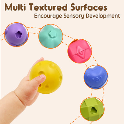 AiTuiTui Montessori Toys for 2 Year Old Boys Girls, 7 in 1 Baby Sensory Toys for 18 Months 2st Birthday Gifts Shape Sorter Activity Stacking Easter Basket Stuffers for Autism Toddlers