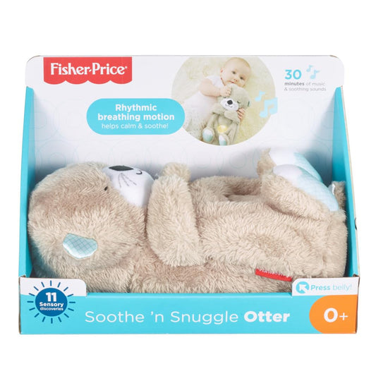 Fisher-Price Soothe 'N Snuggle Otter | Newborn Baby Toys & New Baby Gifts | Plush Soft Toys for Babies with Light and Sound Machine | Baby Girl and Baby Boy Gifts | Newborn Essentials, FXC66