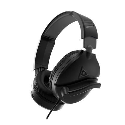Black Turtle Beach Recon 70 wired gaming headset with Xbox compatibility, featuring adjustable headband and plush ear cushions.