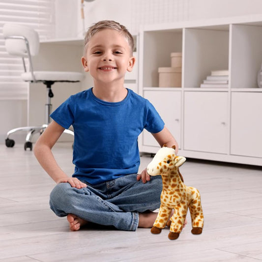 Spiritzohic Giraffe Plush Doll, Kids Cartoon Cuddly Plush,Soft Giraffe Toy,Cute Stuffed Animal Doll,Kawaii Fluffy Soft Toy, for Boys and Girls