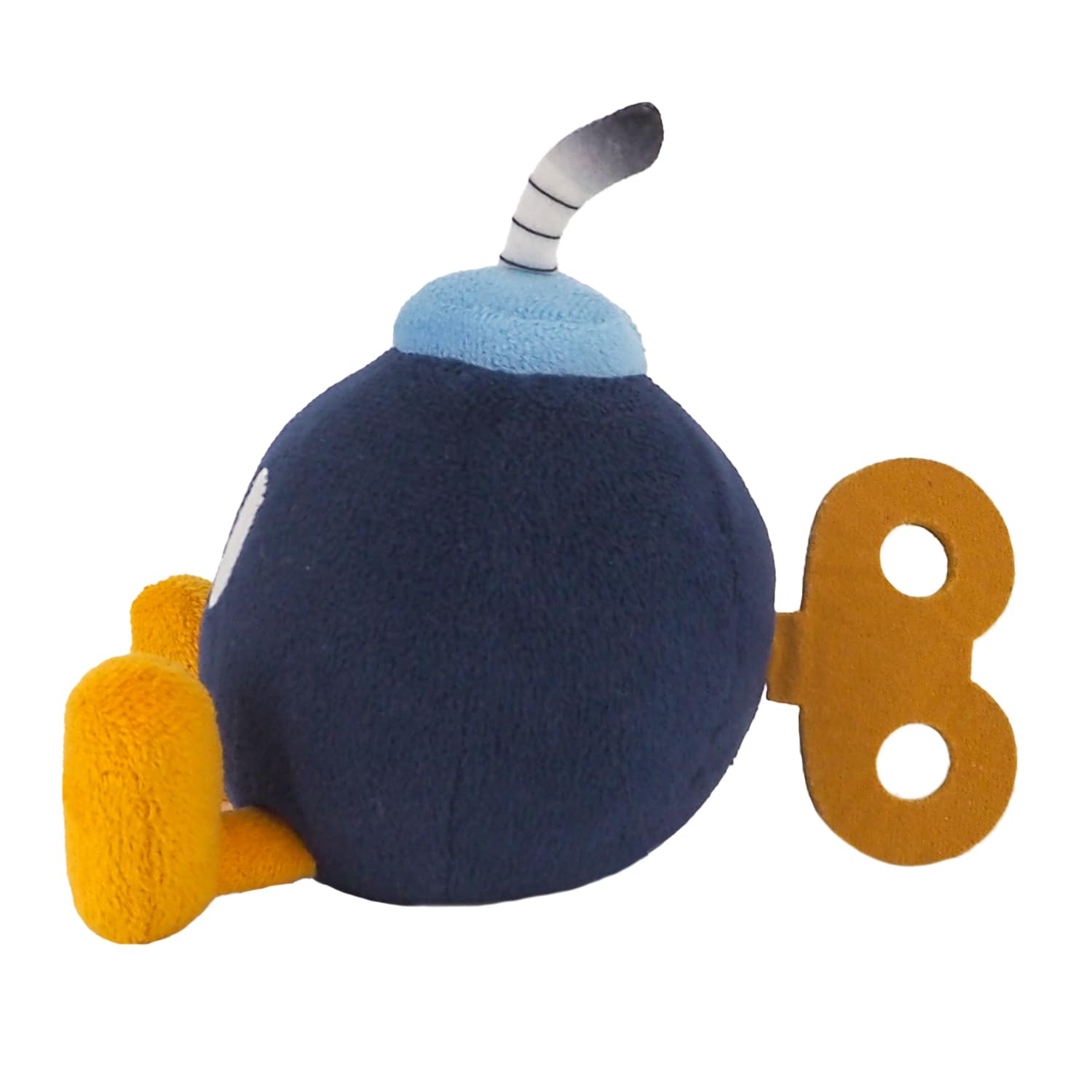 San-Ei Bob-Omb S figure from Nintendo, detailed plastic collectible with expressive eyes and black fuse, perfect for fans of Mario.