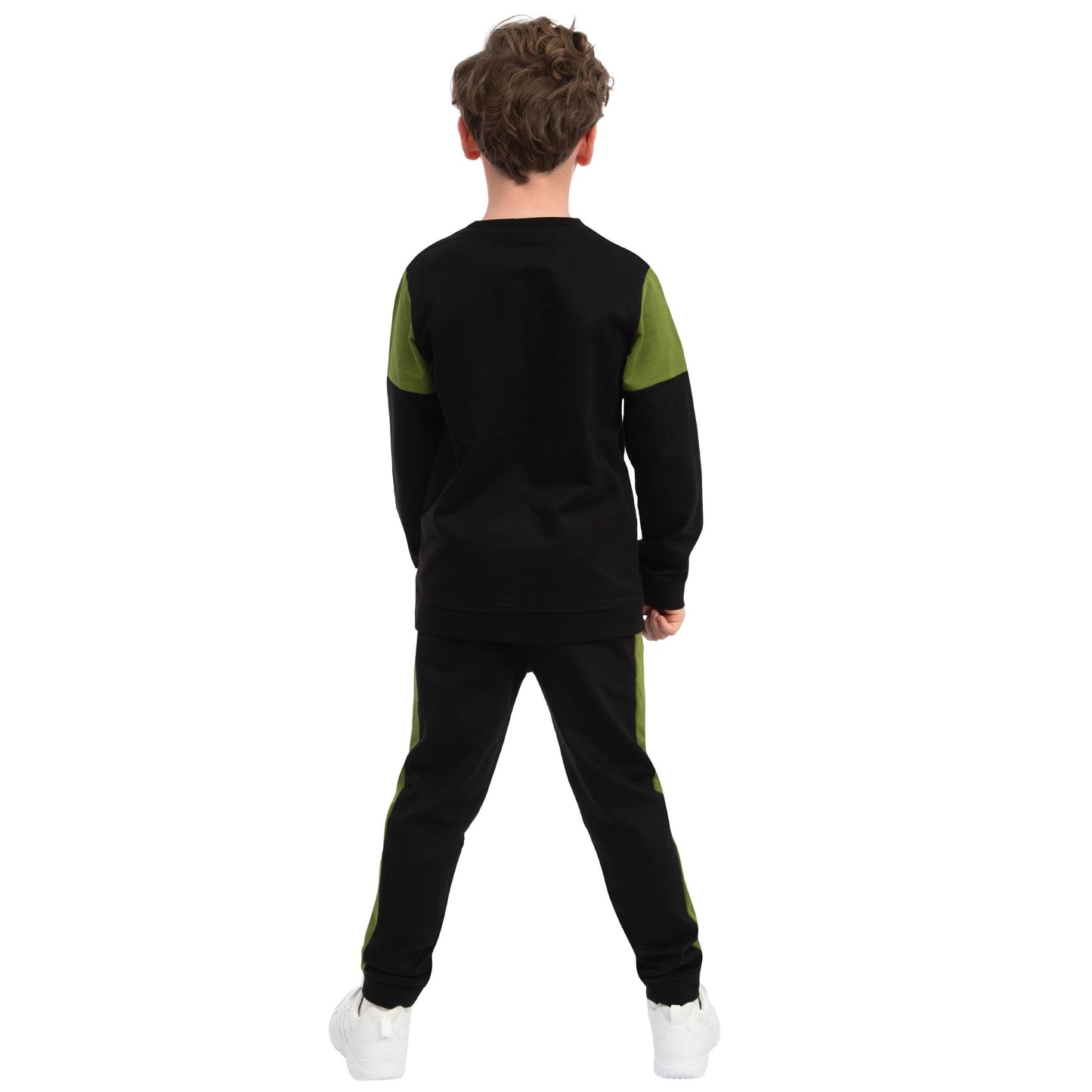Minecraft Boys Sweatshirt And Joggers, Skeleton And Creeper 2 Piece Outfit, Gaming Boys Clothing, Black 6-7 Years