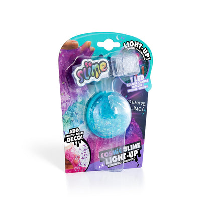 Color-changing LED cosmic slime set with decorations from Canal Toys, featuring sensory slime for kids aged 6+
