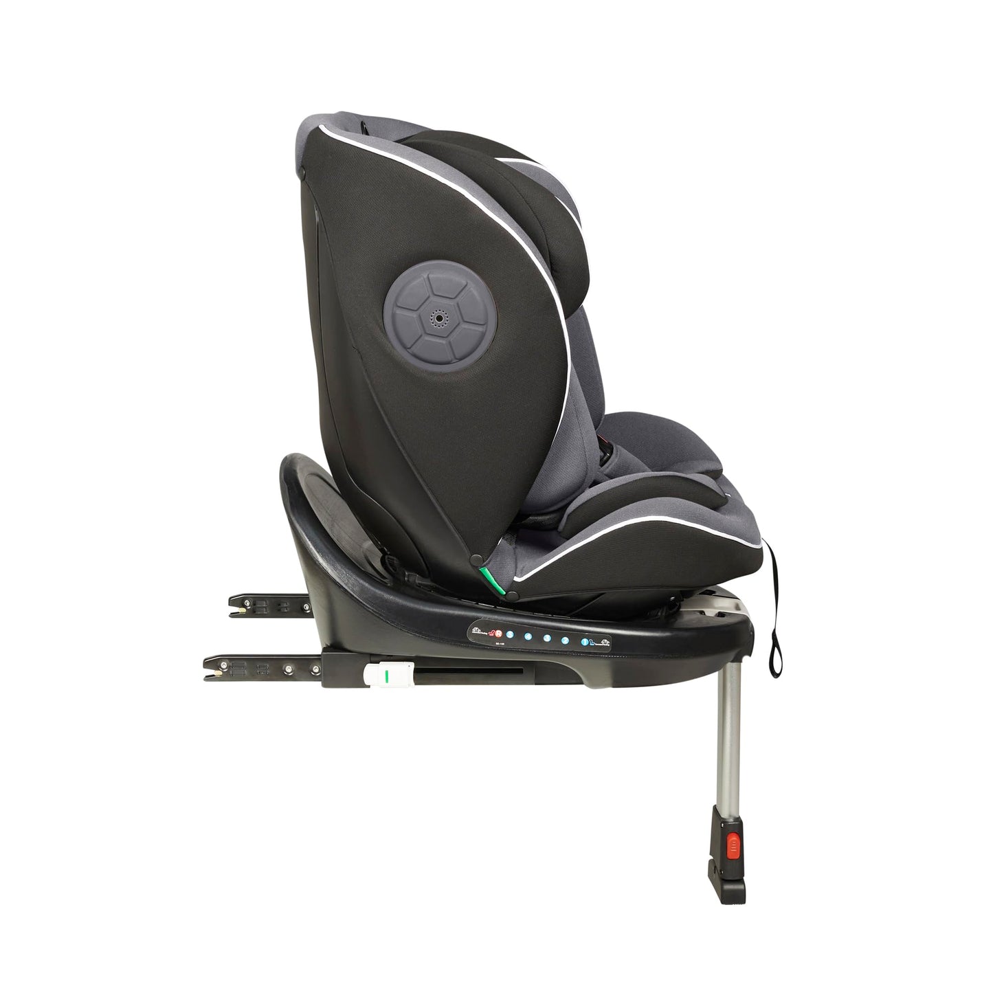 Ickle Bubba Radial i-Size Plus 360 Spin Car Seat – ISOFIX, Birth to 150cm (Approx. 12 yrs*), 360 Rotation, Rear and Forward Facing, Memory Foam Headrest and Side Impact Protection (Dark Grey)