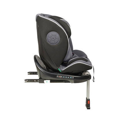 Ickle Bubba Radial i-Size Plus 360 Spin Car Seat – ISOFIX, Birth to 150cm (Approx. 12 yrs*), 360 Rotation, Rear and Forward Facing, Memory Foam Headrest and Side Impact Protection (Dark Grey)