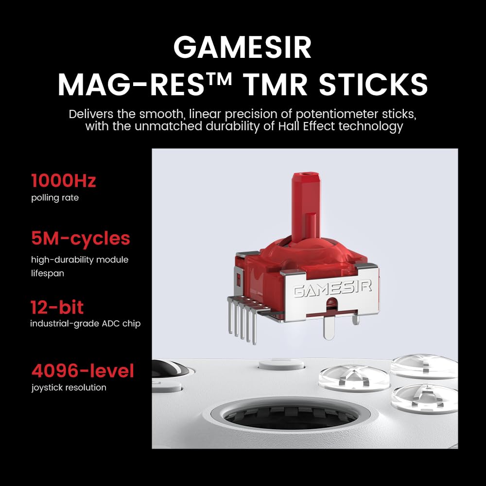 GameSir G7 Pro wired Xbox controller with TMR sticks, Hall effect triggers, 3.5mm audio jack, black gamepad for Xbox and PC