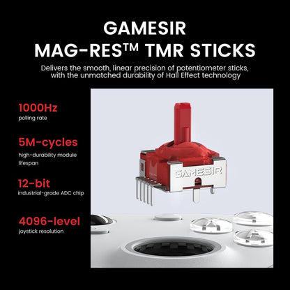 GameSir G7 Pro wired Xbox controller with TMR sticks, Hall effect triggers, 3.5mm audio jack, black gamepad for Xbox and PC
