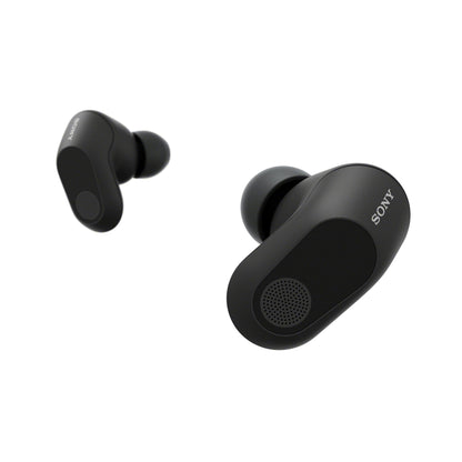 Sony INZONE Buds true wireless gaming earbuds with 360 spatial sound, active noise cancelling, comfortable fit, and black finish.