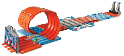 Hot Wheels Race Crate with 3 Stunts in 1 Set, 8+ feet of Race track, Includes 2 Hot Wheels cars, Portable Storage, Gift Set Ages 6 to 10,‎ GKT87