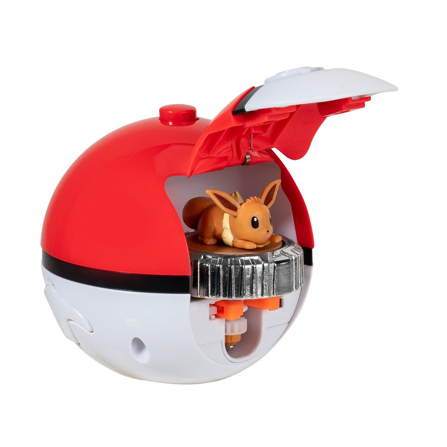 Pokémon Battle Spinner single-pack featuring Eevee, showcasing colorful design and spinning mechanism.