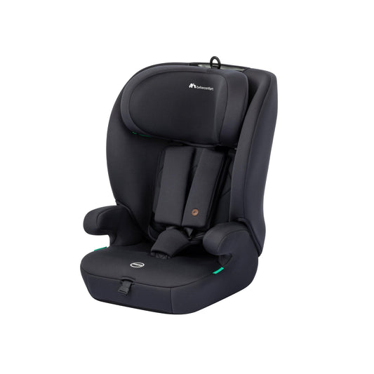 Bebeconfort Ever i-Safe, Evolutive Car Booster Seat, 15 Months - 12 Years, 76-150 cm, Toddler Car Seat, R129 Safety, Side Impact Protection, 11 headrest Positions, Built-in armrests, Full Black