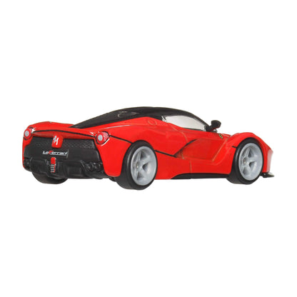 Hot Wheels Car Culture Vehicle, Eurospeed LaFerrari Model, Premium 1:64 Scale Die-Cast Toy Car with Real Riders Tires and Metal/Metal Body & Chassis, JBK55
