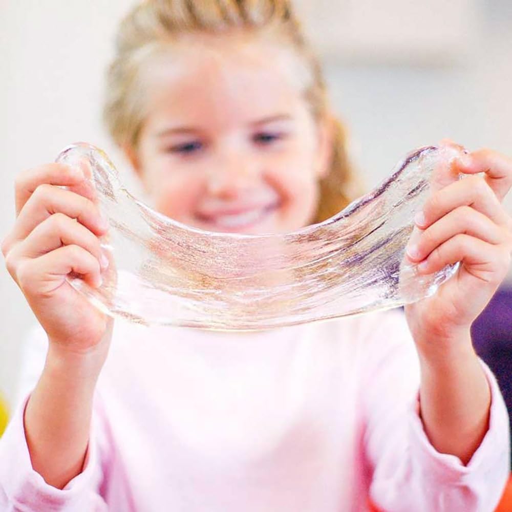 Crazy Aaron's Thinking Putty Liquid Glass in a 4-inch tin, see-through creative and stress-relief putty for kids and adults.