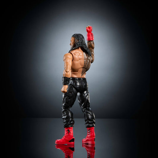 Mattel WWE Elite Collection Action Figure & Accessories, Premium Live Event Roman Reigns Set, SummerSlam with William Regal Build-A-Figure Parts, JCJ55