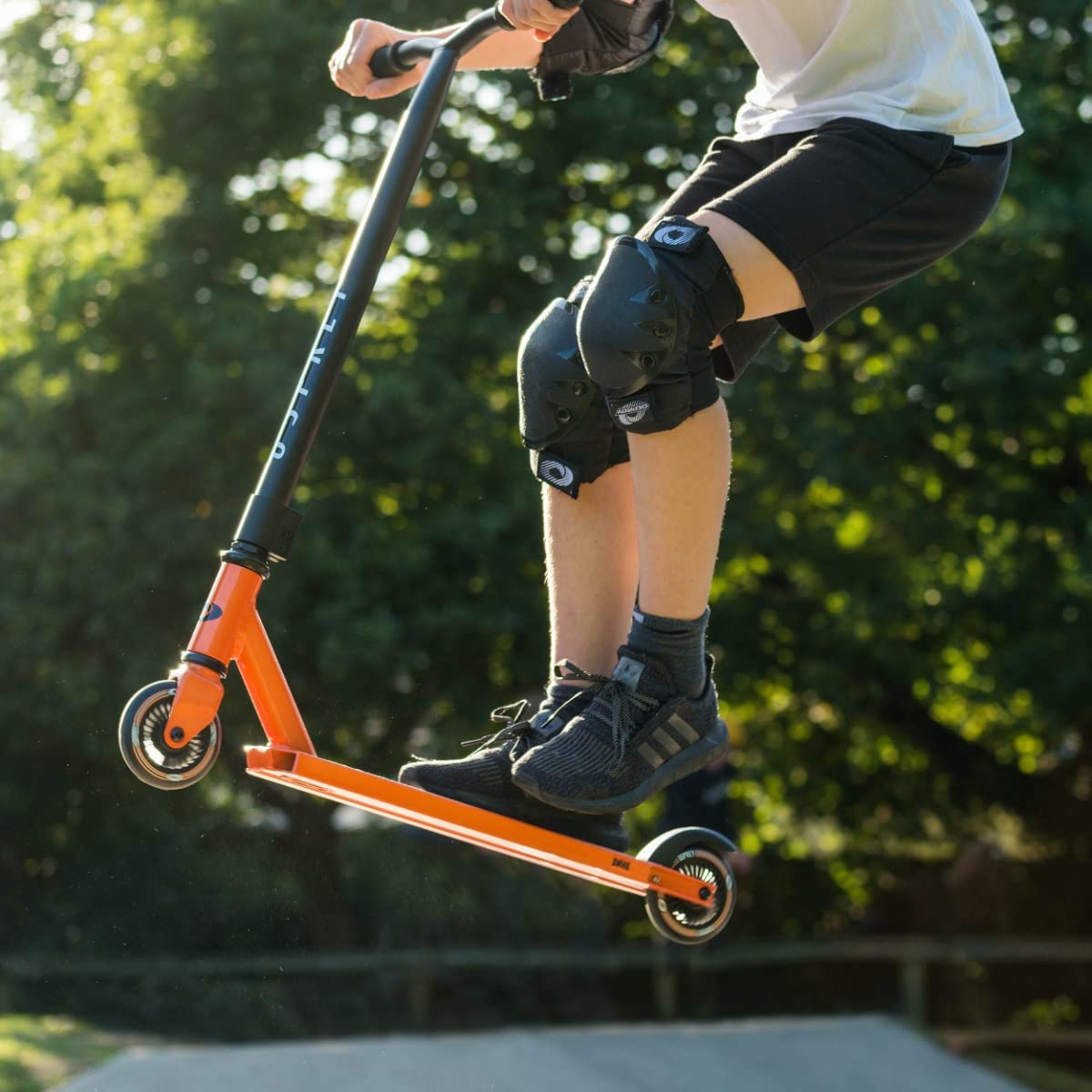 Osprey Stunt Scooter | for Boys Girls Kids and Adults, Kick T-Bar Street Pro 360 Spin Scooter with ABEC 5 Bearings and Ergonomic Handlebars, Multiple Colours, Orange