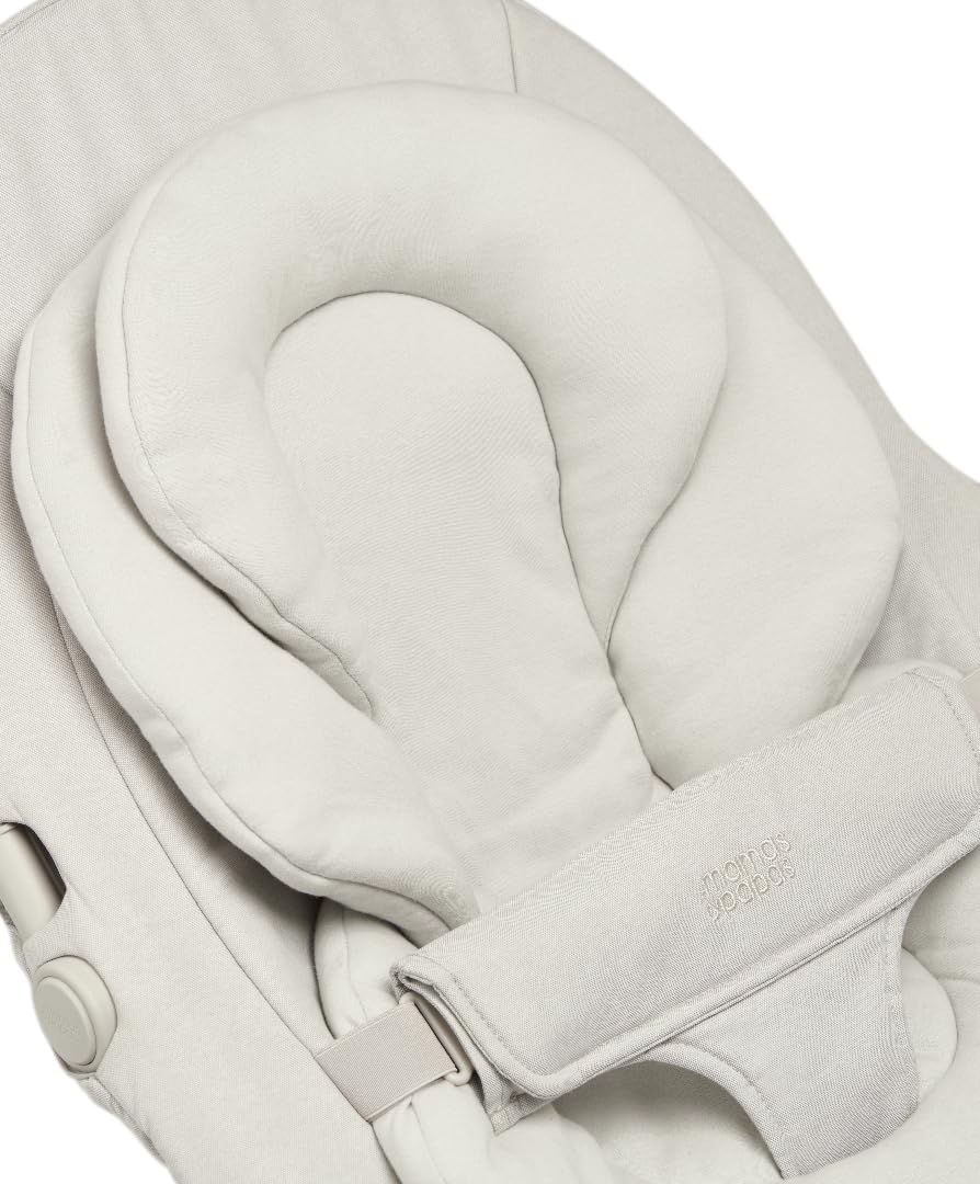 Mamas & Papas Alto Smart Baby Swing, Touchscreen, Multi Speed, Melodies, Bluetooth and Remote Control - Cashmere
