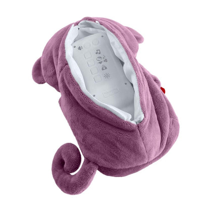 Fisher-Price Baby Toy Soothe ‘n Snuggle purple plush monkey with lights, breathing motion, and sound machine for newborns 0+ months.
