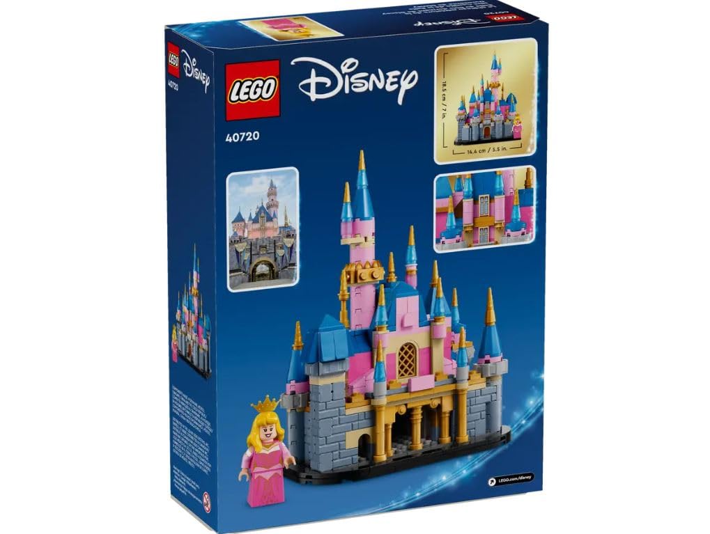 LEGO Mini Disney Sleeping Beauty Castle 40774 Building Set with Princess Aurora Mini-Doll, 528 Pieces, for Ages 12+