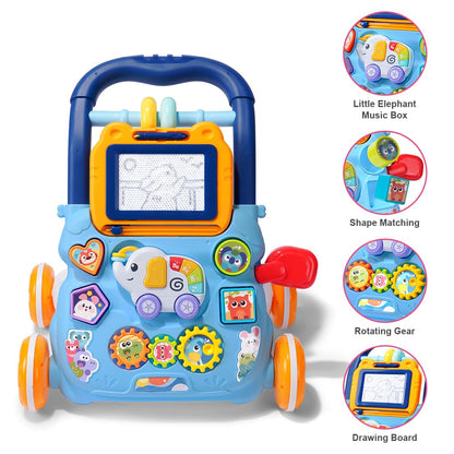 Aolso baby walker and activity center with a sit-to-stand design, colorful educational push toy for toddlers boys and girls.