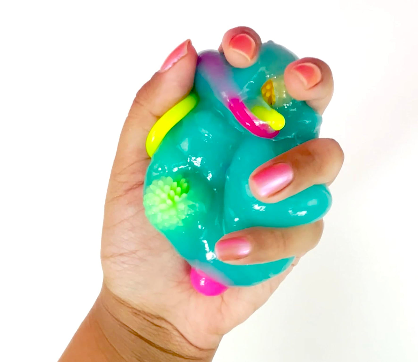 Colorful 1kg So Slime fidget slime bucket with multicolored slime, accessories, and transparent container for kids ages 6+