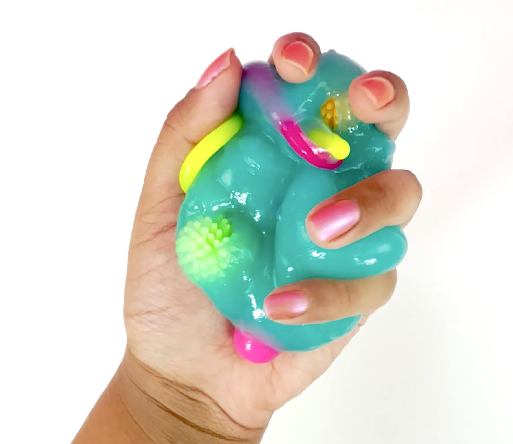 Colorful 1kg So Slime fidget slime bucket with multicolored slime, accessories, and transparent container for kids ages 6+