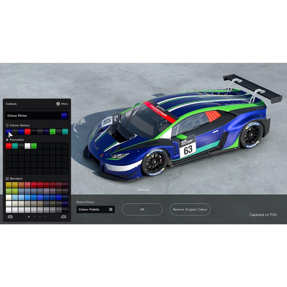 Sony Gran Turismo 7 PS5 game disc and case with vibrant racing car artwork on the cover.