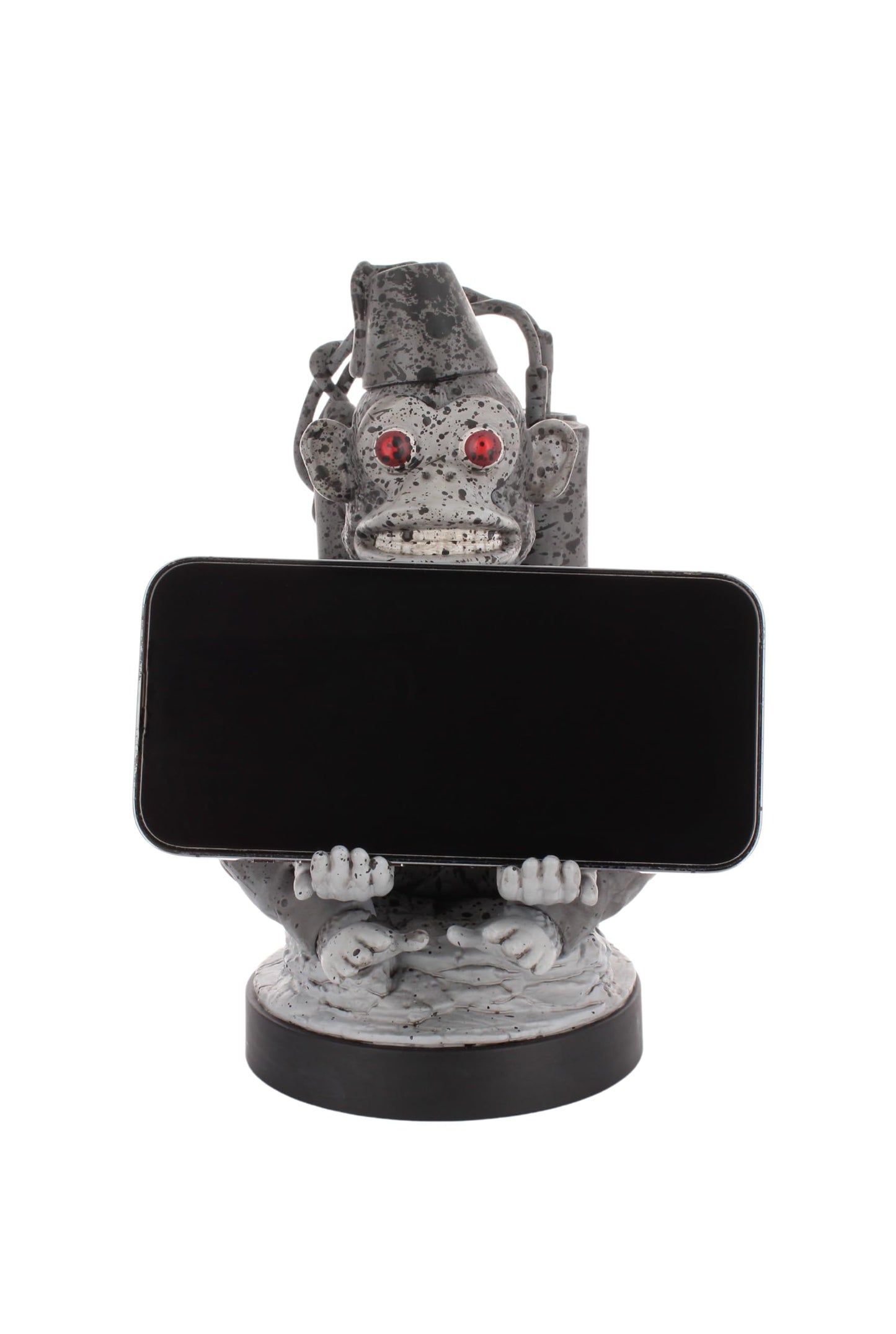 Cableguys Monkey Bomb controller holder and phone stand for gaming setups, compatible with Xbox, PlayStation, and standard controllers.