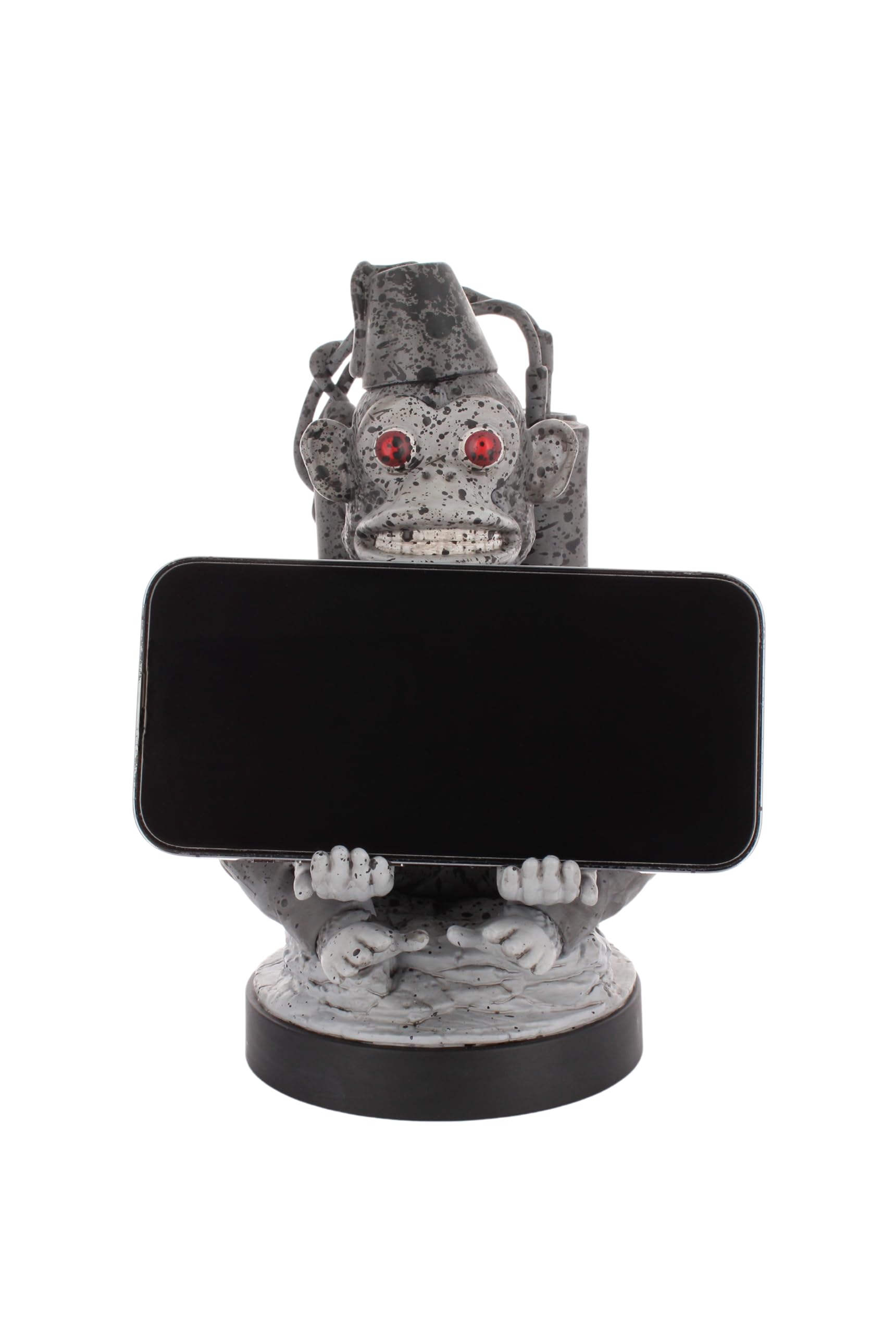 Cableguys Monkey Bomb controller holder and phone stand for gaming setups, compatible with Xbox, PlayStation, and standard controllers.