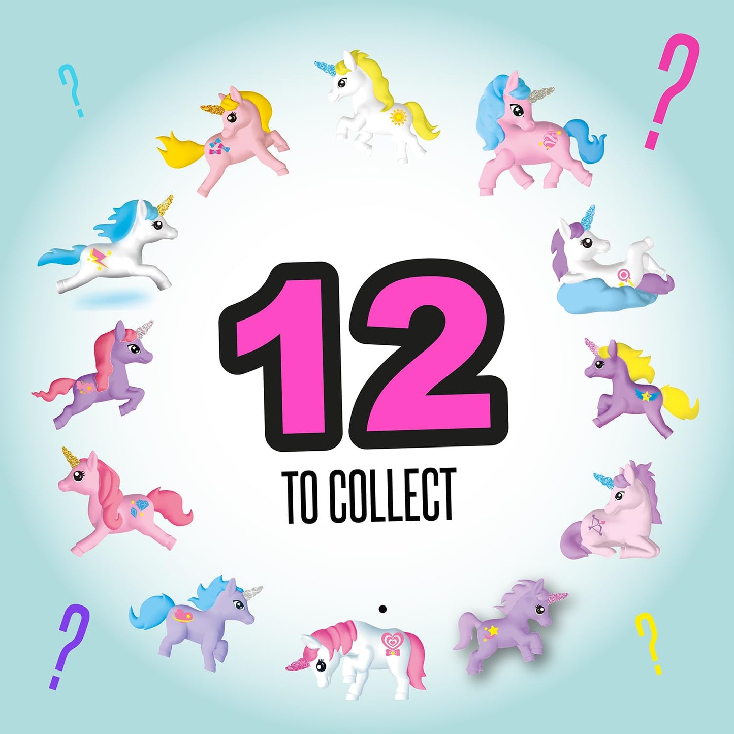 Three colorful Unicorn-themed collectible slime containers from Canal Toys' So Slime Collectible Slime Unicorn 3-pack.