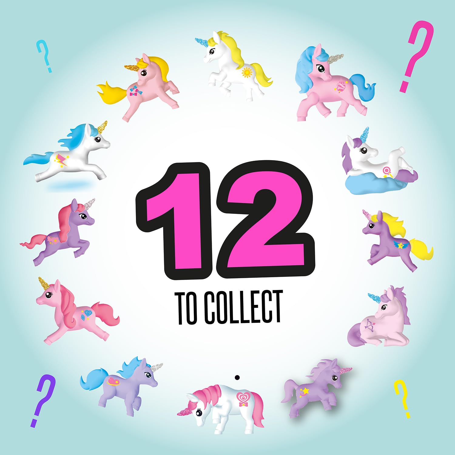 Three colorful Unicorn-themed collectible slime containers from Canal Toys' So Slime Collectible Slime Unicorn 3-pack.