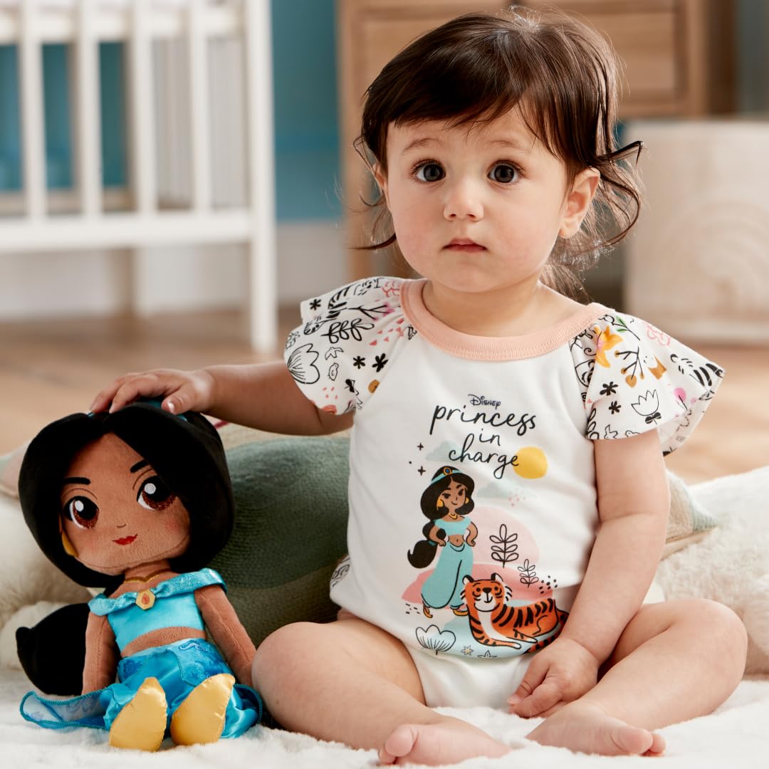 Disney Store Official Princess Jasmine Soft Toy Doll for Kids, Aladdin, 37cm/14”, Plush Cuddly Classic Character, Arabian Princess in Iconic Outfit with Embroidered Expression