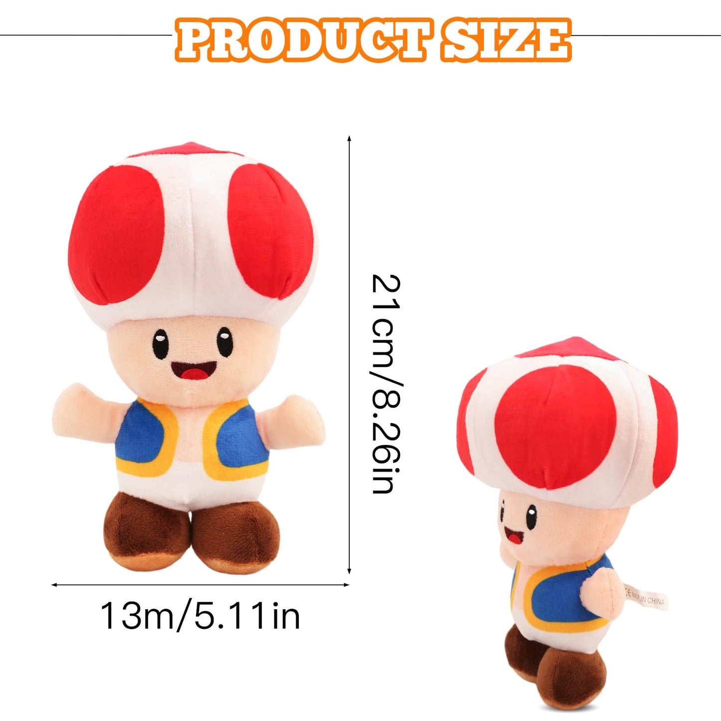 Wirhaut Toad plush toy, soft and cuddly stuffed animal for boys, girls, babies, and toddlers, ideal for kids' play and comfort.