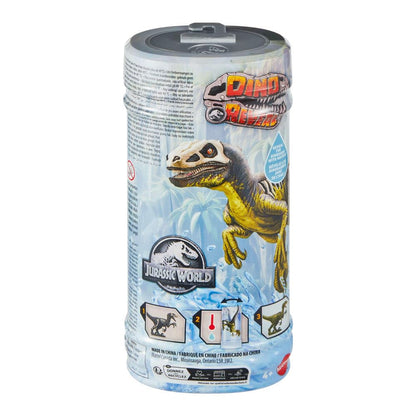 Mattel Jurassic World Dino Reveal Dinosaur Toys, Unpack Surprise & Warm Water Uncovers Full Decoration, 5 to 7 Inches, Species Vary, JDC52