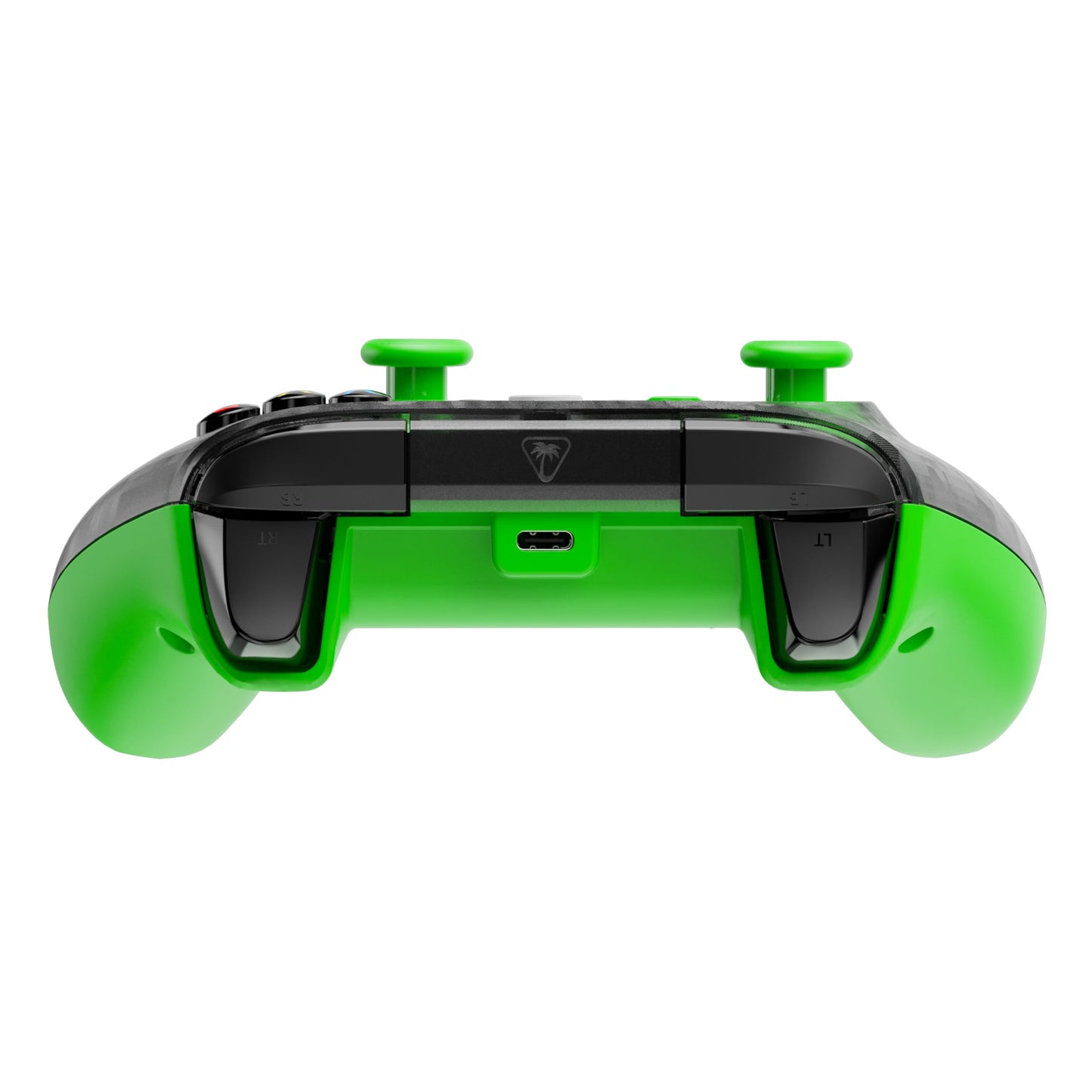 Turtle Beach Rematch Core green and ghost black camo wired gaming controller with audio controls and impulse triggers for Xbox and PC