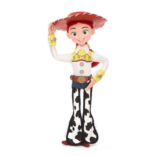 Disney Store Official Jessie Interactive Talking Action Figure, Pixar's Toy Story, 36cm/14”, Pull string Cowgirl Doll Featuring 15+ English Phrases, Interacts with Other Characters, Ages 3+